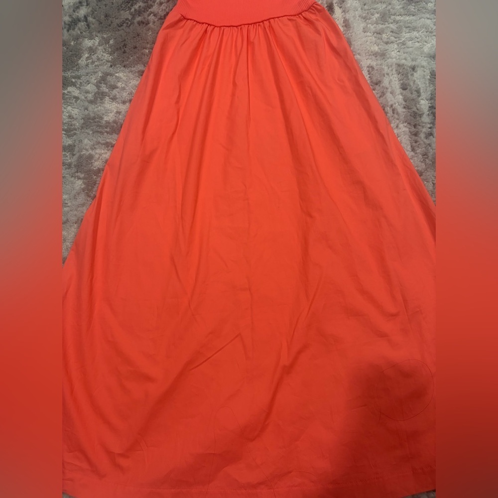 Old Navy Sleeveless Coral Maxi Dress Good Condition size XS - Picture 2 of 6